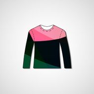 Abstract illustration on sweater N105