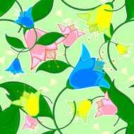 Seamless floral background N165
