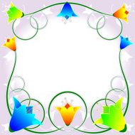 floral frame N40