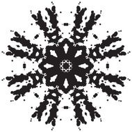 Lace ornament watercolor marble round doily ornamental flower N23