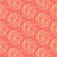 Line flower pattern in shades of pink