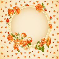 Vintage floral background with roses N3