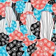 pattern with coral N2