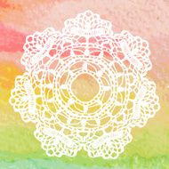 Elegant lacy doily Crochet mandala