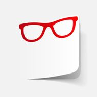 realistic design element glasses N17