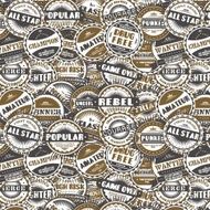vintage sticker label N127