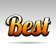 Best Title for Labels on Light Background Vector