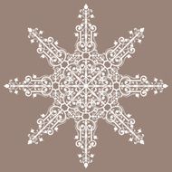Vintage background ornament lace star