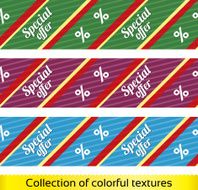Special offer seamless vector texture with percent N2