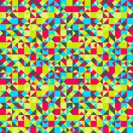 Retro pattern of geometric shapes N24