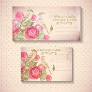 Floral Vector Vintage Card N2