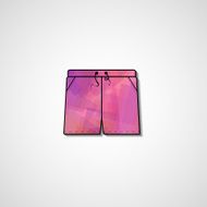 Abstract illustration on shorts N119