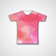 Abstract illustration on t-shirt N100