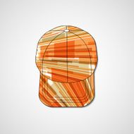 Abstract illustration on peaked cap N102
