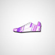Abstract illustration on sneakers N106
