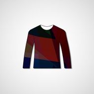Abstract illustration on sweater N109