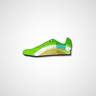 Abstract illustration on sneakers N108