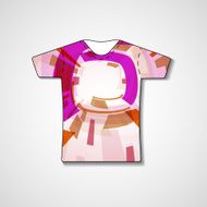 Abstract illustration on t-shirt N103