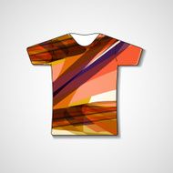Abstract illustration on t-shirt N104