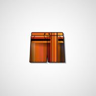 Abstract illustration on shorts N124