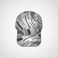 Abstract illustration on peaked cap N107