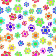 Abstract Colorful Floral Seamless Pattern Vector N3