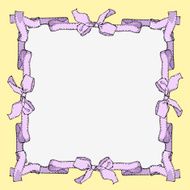 frame with linear drawing bows N2