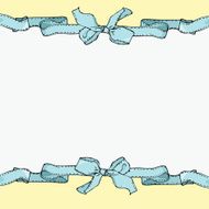 frame with linear drawing bows N3