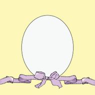 vintage card with bow