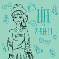 Hipster girl N12