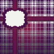 Mens Design template with tartan