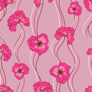 Seamless pattern of flowers N16