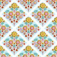 Fashionable modern seamless wallpaper or textile with collection flowers N6