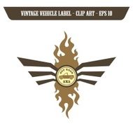 vintage sticker label N163