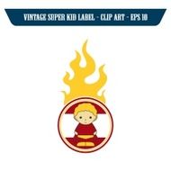 vintage sticker label N189