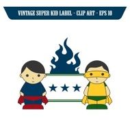 vintage sticker label N190