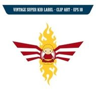 vintage sticker label N192