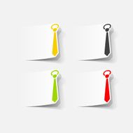 realistic design element tie N11
