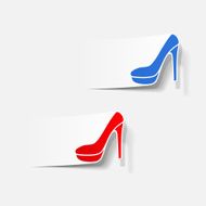realistic design element shoe N14