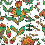 Seamless texture with flowers N81