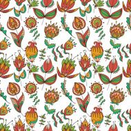 Seamless texture with flowers N83