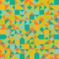 Retro pattern of geometric shapes N25