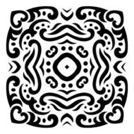 Abstract vector mehndi tattoo ornament