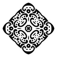 Abstract vector mehndi tattoo ornament N2