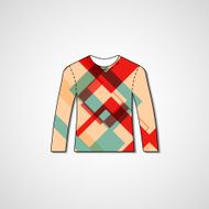Abstract illustration on sweater N113