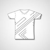 Abstract illustration on t-shirt N107