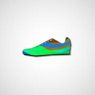 Abstract illustration on sneakers N113