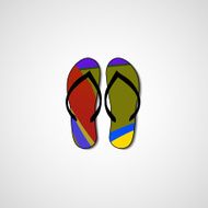 Abstract illustration on flip flops N121