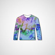 Abstract illustration on sweater N116