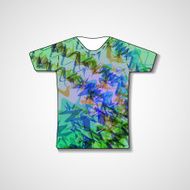 Abstract illustration on t-shirt N109